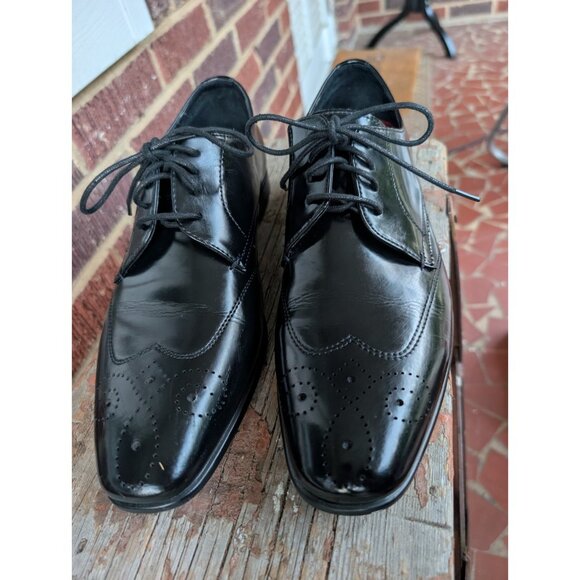 Charles Jourdan Black Leather Oliver Limited Edition Oxfords-Mens-Sz 11.5D main image 4